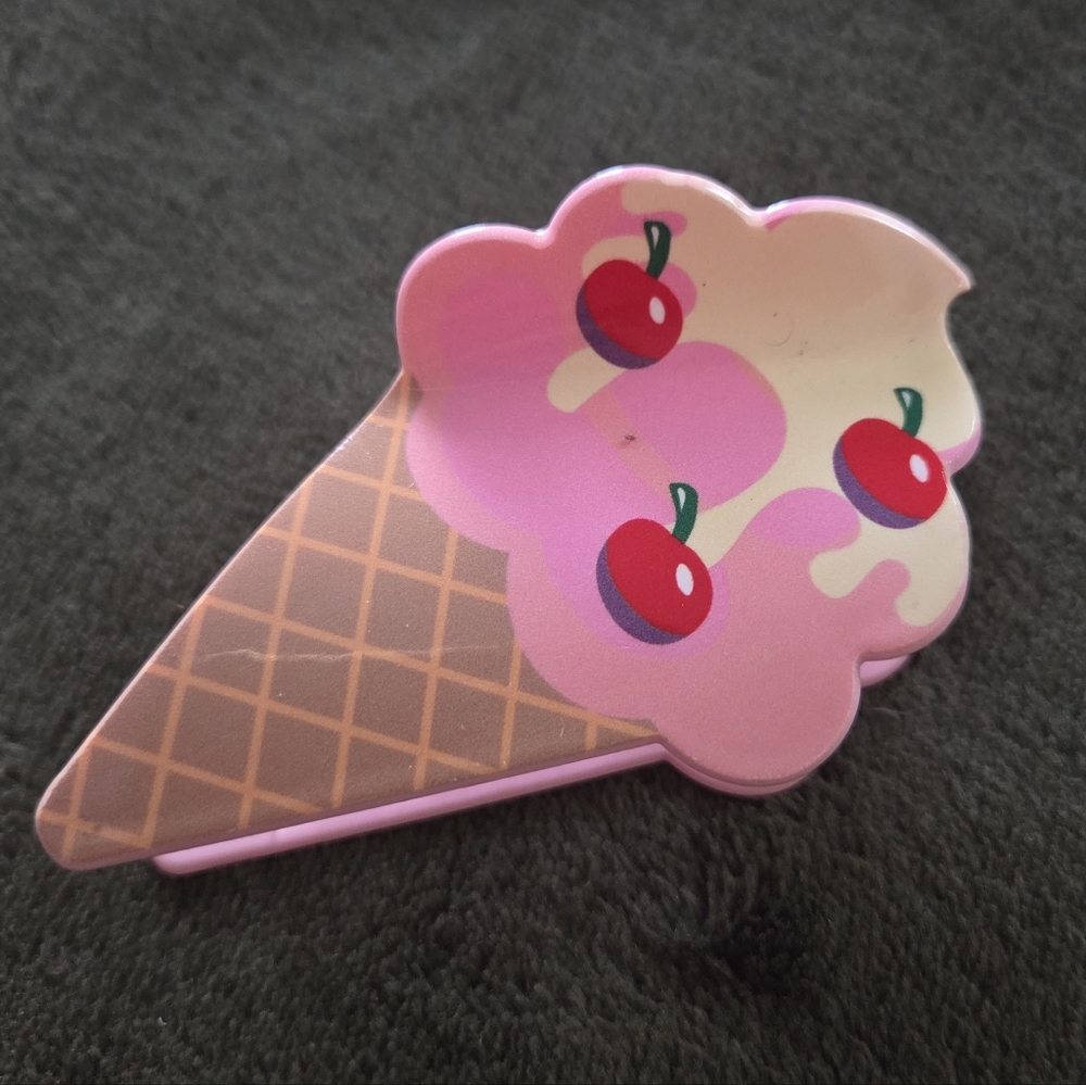 Pink Ice Cream Cone Hair Clip